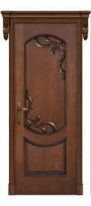 Мекомнатная дверь ''Дариано Порте (Dariano Porte)'' Августа глухая красное дерево патина