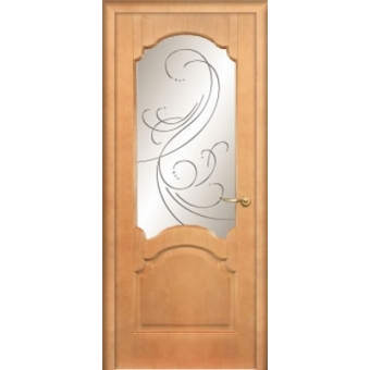 Мекомнатная дверь ''Дариано Порте (Dariano Porte)'' Барселона гравировка Метелица ясень золото