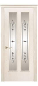 Мекомнатная дверь ''Дариано Порте (Dariano Porte)'' Гранд гравировка Изольда белый ясень