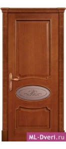 Мекомнатная дверь ''Дариано Порте (Dariano Porte)'' Оливия гравировка Лоренсо бронза малая черешня