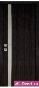 Мекомнатная дверь ''Дариано Порте (Dariano Porte)'' Рондо 2 белый триплекс эбеновое дерево чёрное