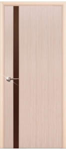 Мекомнатная дверь ''Дариано Порте (Dariano Porte)'' Рондо 2 бронзовый триплекс белёный дуб