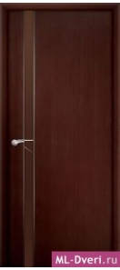 Мекомнатная дверь ''Дариано Порте (Dariano Porte)'' Рондо 2 бронзовый триплекс венге