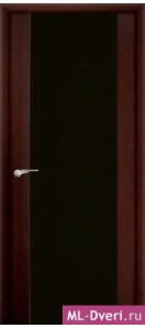 Мекомнатная дверь ''Дариано Порте (Dariano Porte)'' Рондо 3 чёрный триплекс венге
