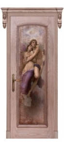 Мекомнатная дверь ''Дариано Порте (Dariano Porte)'' Селена фреска Похищение дуб мокко
