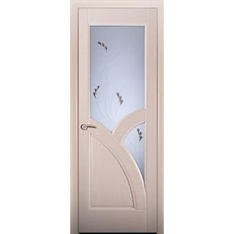 Мекомнатная дверь ''Луидор (Luidoor)'' Горделия со стеклом белёный дуб